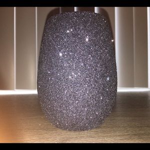 Handmade gun metal wine glass